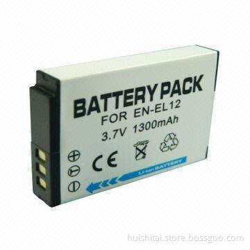 3.7V Digital Camera Battery Packs for Nikon, with 1050mAh Capacitor
